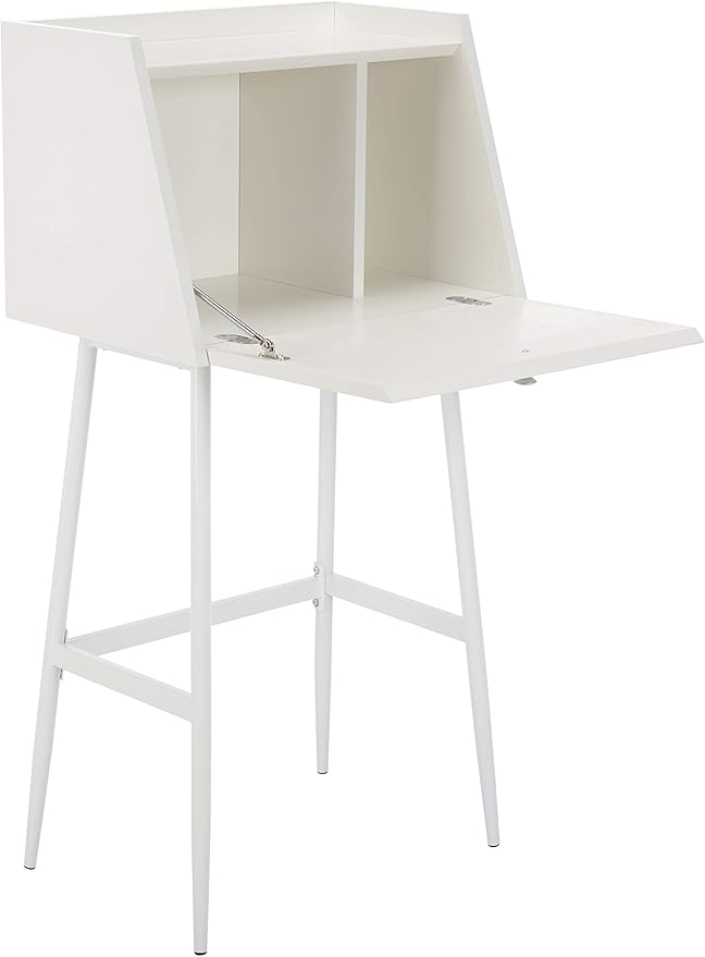 Safavieh Home Office Xander Modern White and White Storage Secretary Desk