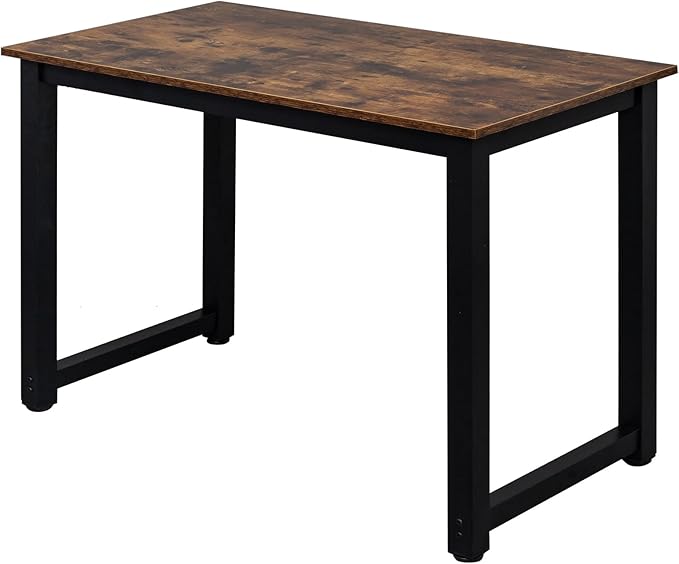 Home Office Furniture 43.3 Writing Home Office Desks Workstation Desk Organizers Modern Computer Desk 110 x 60 x 75CM Office Desk Computer Table Study Writing Desk- Retro Color