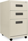 Alera PABBFPY Three-Drawer Metal Pedestal File 14 7/8w x 19-1/8d x 27-3/4h Putty
