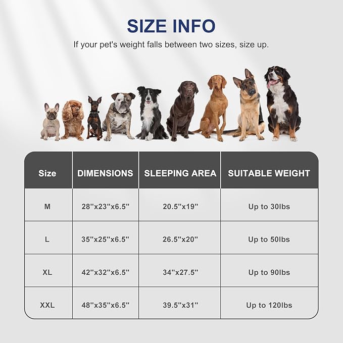 FURTIME Orthopedic Small Dog Beds - Waterproof Ultra Comfy Supportive Foam Pet Couch with Removable Washable Cover Nonskid Bottom