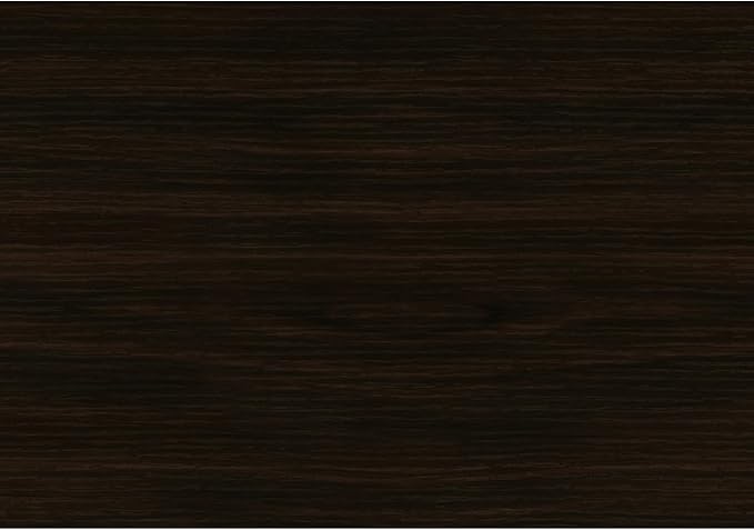 L-Shaped Corner Desk for Home Office Modern Design Brown Laminate Black Metal Legs