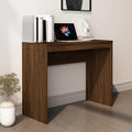 Office Desk Oak Brown 90 x 40 x 72 cm Engineered Wood Desk with Storage Office Storage Corner Desk