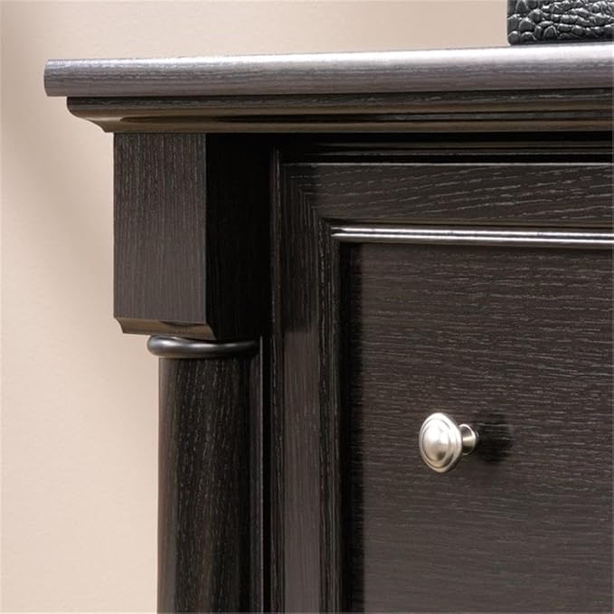 Pemberly Row 2-Drawer Lateral File Cabinet Engineered Wood Wind Oak Finish 36.8 W x 22 D x 29.7 H Full Extension Slides Patented Safety Mechanism Office Storage Furniture for Documents