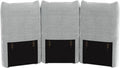 LLappuil Large Backrest for Modular Sectional Sofa Couch with Adjustable Angles Carton D Only Compatible for Carton C Grey Chenille | Tool Free Assembly Flexible Layouts