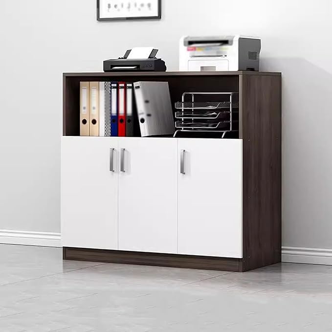 Office Filing Cabinet Wall Mounted File Storage Versatile Partition Cabinets for Home &amp(B)