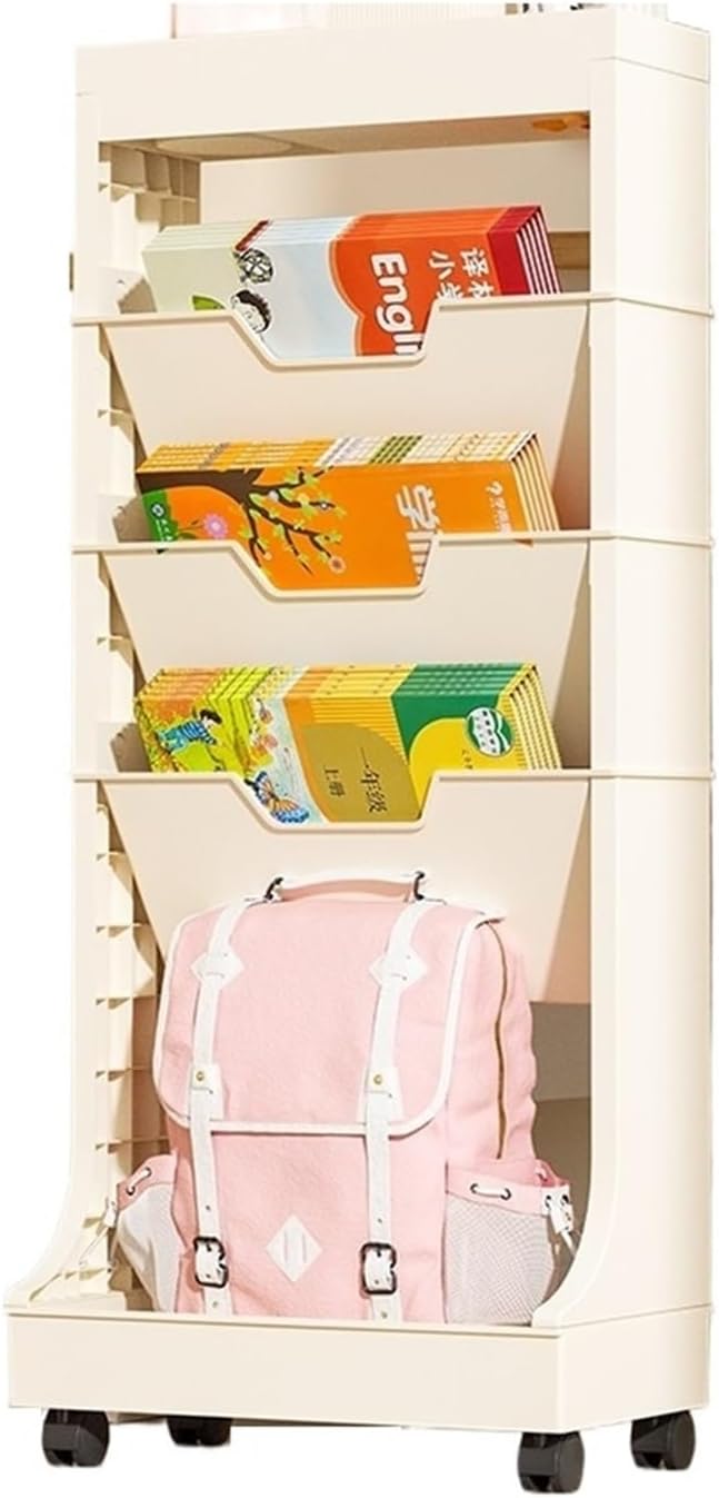 Rolling Filing Cabinet Removable Desk Organizer Book Organizer Home Organizer with Wheeled Bookshelf Mobile File Cabinets