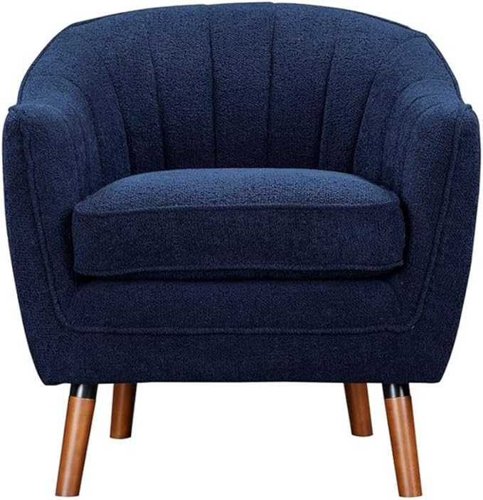 Lexicon Cutler Fabric Upholstered Accent Chair in Blue