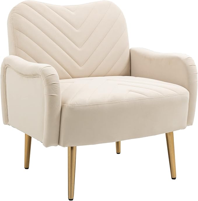 Velvet Chair Accent Chair/Living Room lesiure Chair with Metal feet