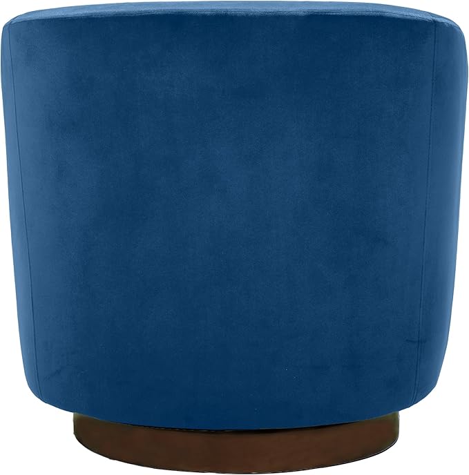 MINCETA Accent ChairModern Accent Chairs Swivel Chairs for Living Room Reading and Bedroom with Wood BaseVelvet Fabric in Navy