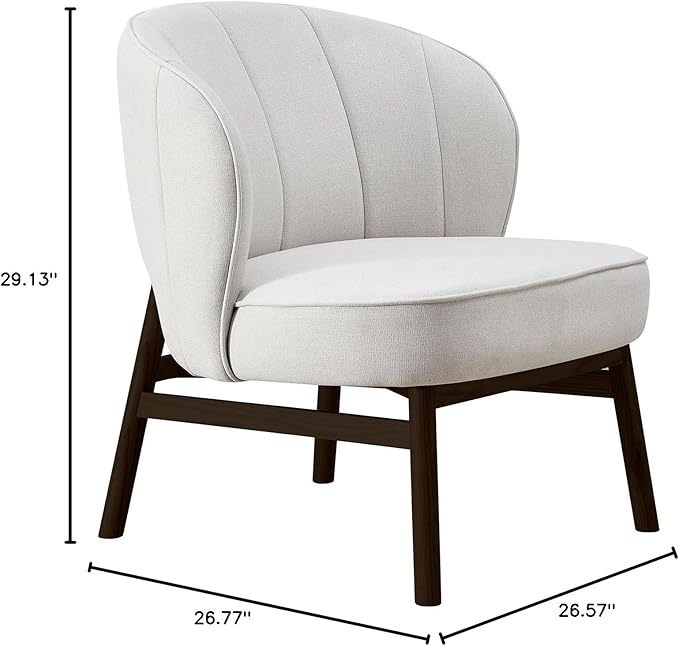 Ash Wooden e Upholstered Lounge Shell ChairModern Chair 1PC Comfor Chairs for Living RoomCoffee ShopOffice