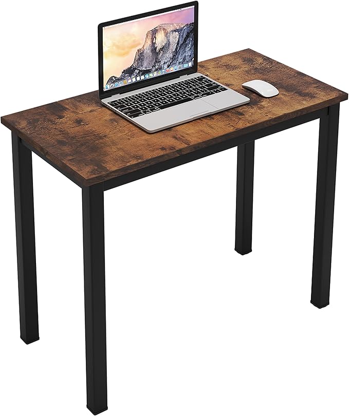 SogesGame Small Computer Desk 31.5 inches Small Office Desk Computer Table Study Writing Desk Workstation for Home Office Retro