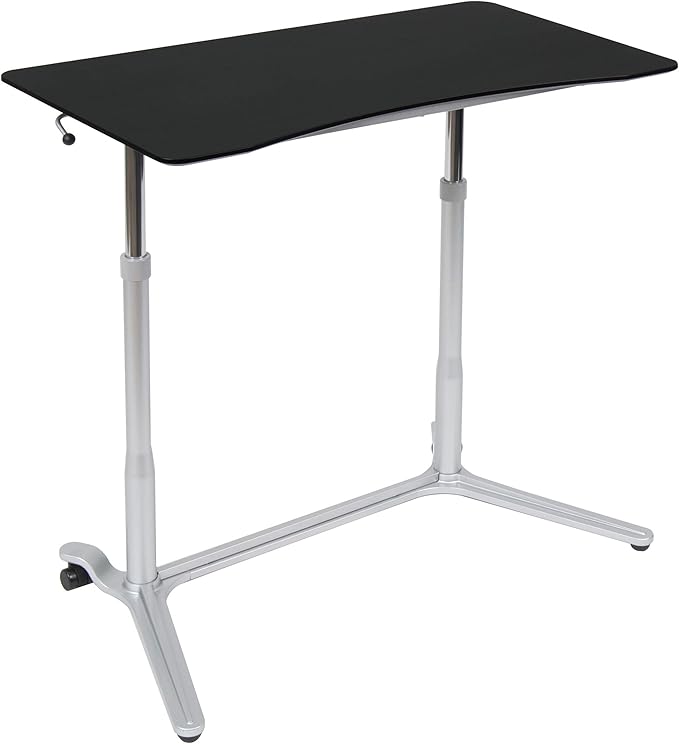 Calico Designs 51230 Sierra Height Adjustable Desk Silver/Black 37.5 Inch