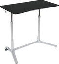 Calico Designs 51230 Sierra Height Adjustable Desk Silver/Black 37.5 Inch