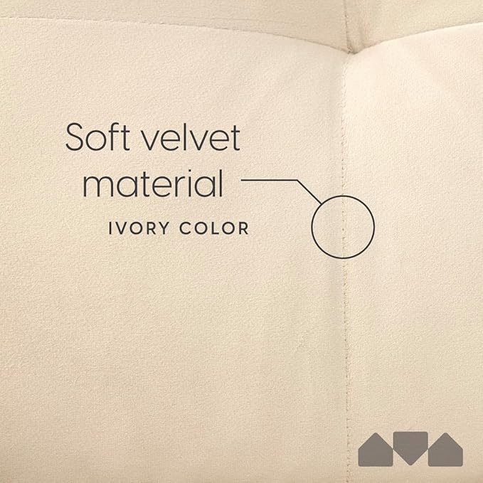 Milliard Small Couch Velvet Love Seat Small Couch for Tiny Spaces (57x 24 x 30.5)