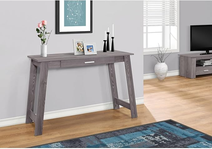 Computer Desk Grey Laminate Home Office Small Space Stylish