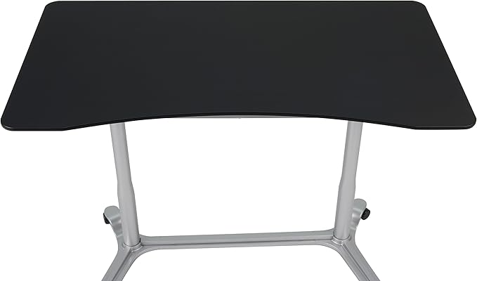 Calico Designs 51230 Sierra Height Adjustable Desk Silver/Black 37.5 Inch