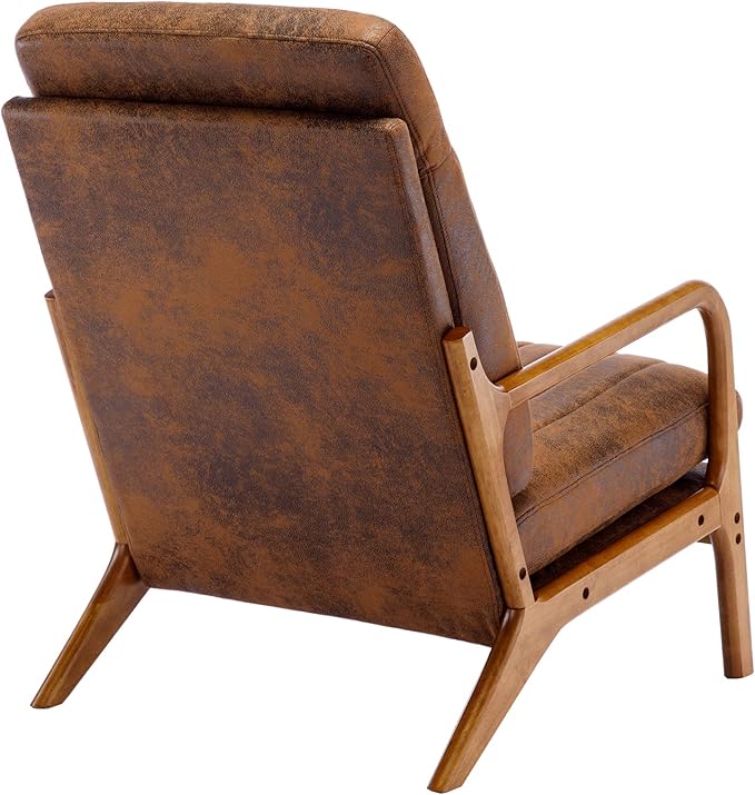 Wood Frame Armchair Accent Chair Lounge Chair for Living Room