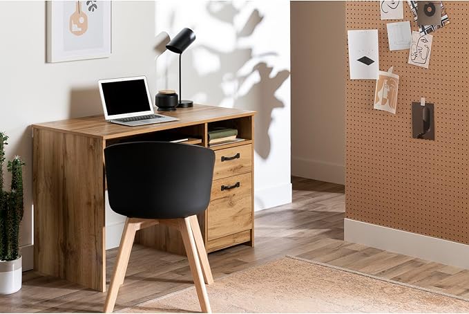 Home Office Desk - Small Computer Writing Table with Drawers