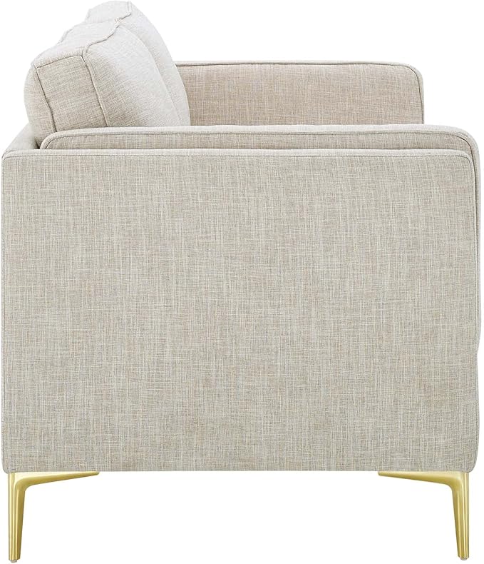 Modway Kaiya Upholstered Fabric Sofa 33.5 x 71 x 32 Beige
