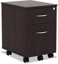 Alera ALE Valencia Series Mobile B/F Pedestal 15 7/8w x 19 1/8d x 22 7/8h Espresso