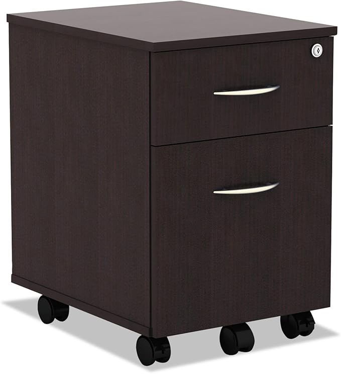 Alera ALE Valencia Series Mobile B/F Pedestal 15 7/8w x 19 1/8d x 22 7/8h Espresso