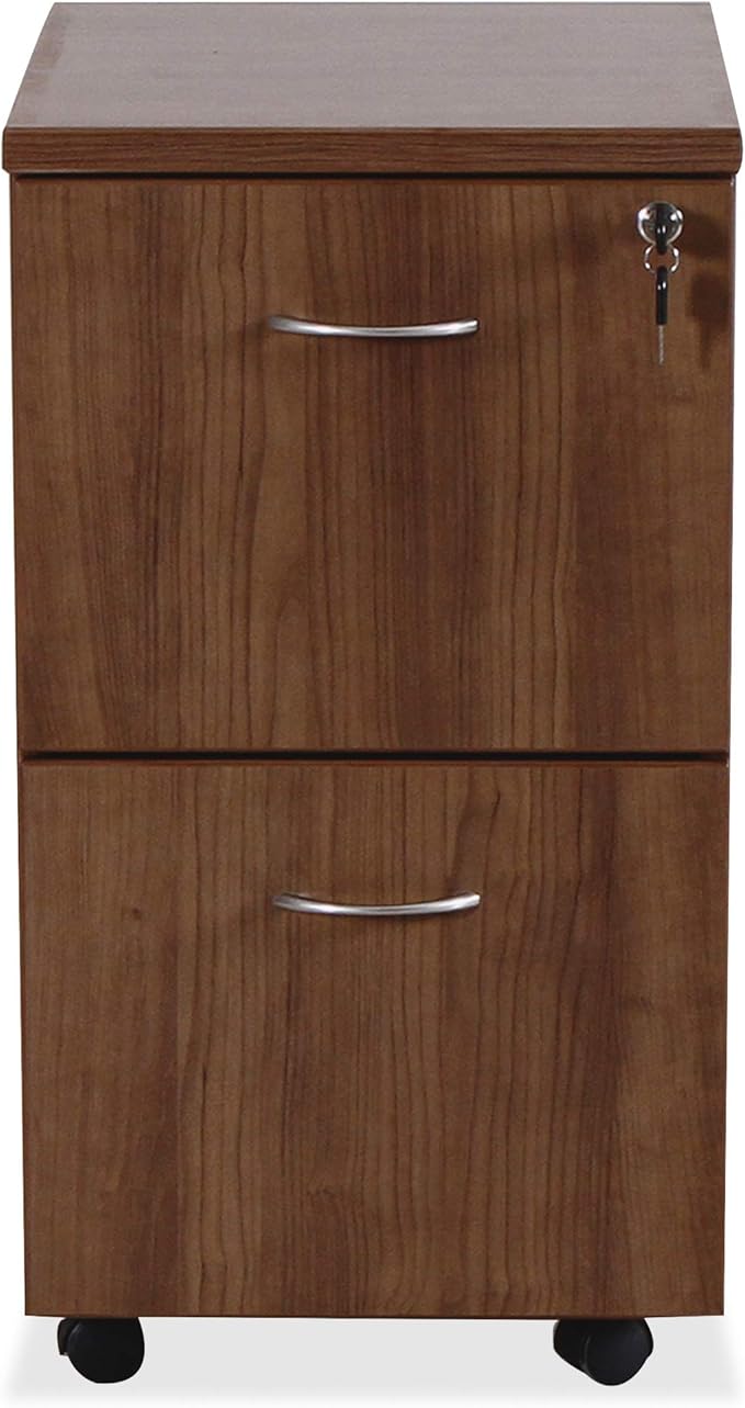 Lorell Essentials Walnut F/F Mobile Pedestal