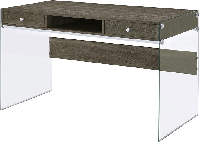 Coaster Home Furnishings Dobrev 48-inch 2-Drawer Writing Desk Weathered Grey 800818