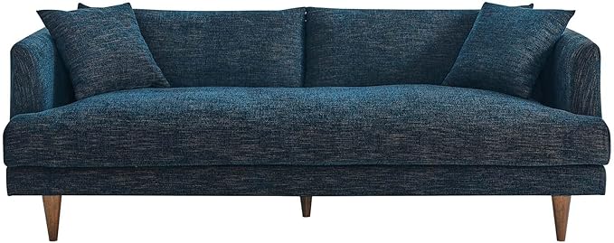 Modway EEI-6405-HEA Zoya Down Filled Overstuffed Sofa Navy Fabric