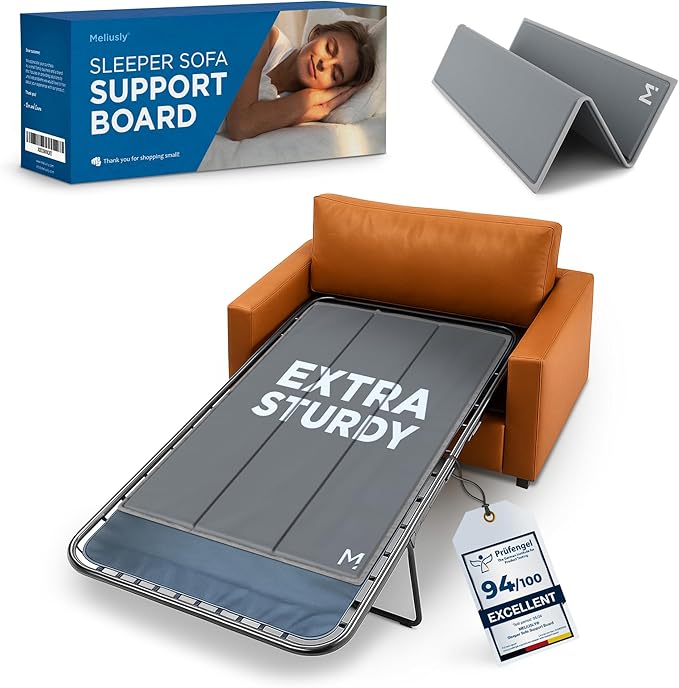 Meliusly Heavy Duty Sleeper Sofa Support Board (36x48 - Twin Size) Reinforced Wood Sofa Bed Support Pull Out Couch Mattress Board Sleeper Bar Shield SleeperSaver
