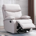 Swivel Rocker Recliner Chair for Adults Rocking Small Recliner Chairs for Small Spaces Glider Chairs Recliner Lazyboy Single Sofa for Nursery Living Room RV Beige
