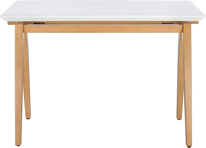 SAFAVIEH Home Collection Reid Oak/ White Computer Table Home Office Work Study Desk
