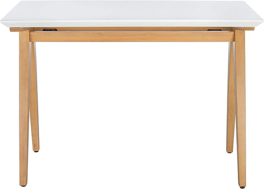 SAFAVIEH Home Collection Reid Oak/ White Computer Table Home Office Work Study Desk