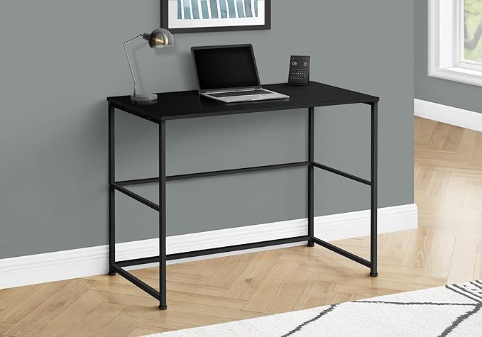 Penau Computer Desk for Home Office Spacious Black Laminate Surface Versatile Left/Right Setup Modern Design with Storage Drawers 40l x 19w x 30h