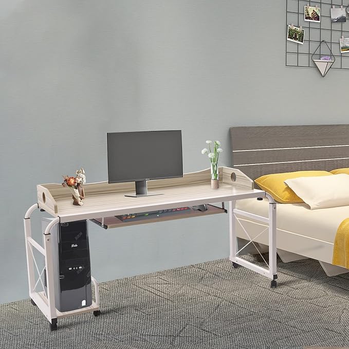 DNYSYSJ Computer DeskHome Office DesksBed DeskComputer Desk Home Office Desk Bed Desk Mobile Table Adjustable Height Movable