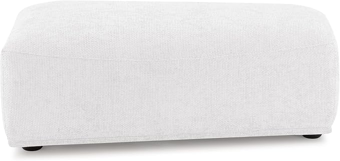 Furniture of America Tatiana Modern Chenille Modular Wedge Ottoman for Living Room Office Free-Combined FSC &amp Oeko TEX Certified White