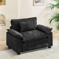 53 Comfy Cloud Sofa Couch with Throw Pillows Upholstered Deep Seat Cozy Sofa Chair Modern Single Seat Modular Sectional Sofa for Living Room