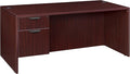 Regency Legacy 60 x 30 Inch Office Desk with Single Pedestal Drawer Durable Mahogany Laminate Scratch-Resistant Surface Spacious Workspace for Home Professional and Executive Offices