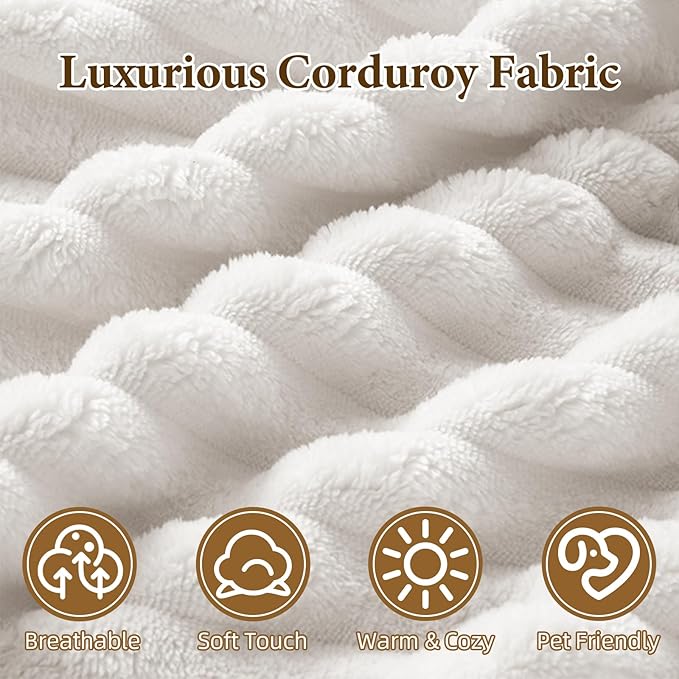 Boneless Couch Corduroy Sectional Sofa Cloud Couches Deep Seat L-Shaped Sofa No Assembly Pet-Friendly Apartment Couch for Small Spaces (Beige L Shape with Right Facing Chaise)