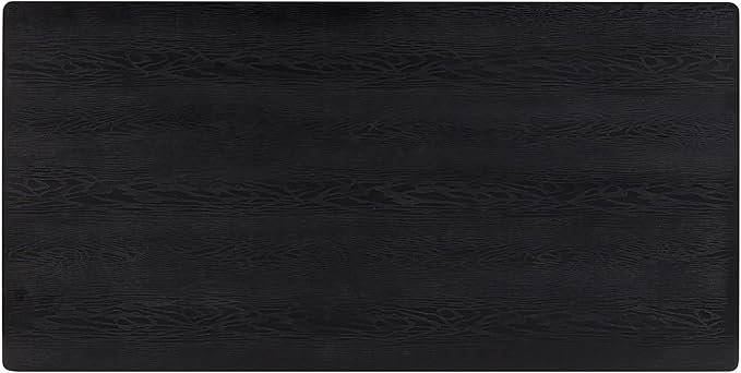 NTC Mingle 71 Inch Modern Design Rectangular Dinner Table for Dining Room Living Room Furniture Effortless Assembly Burnt Black