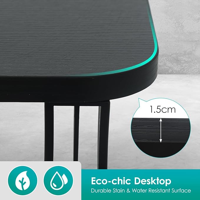 Computer Desk Adjustable Height Computer Workstation Electric Lifting Sit Stand Desk Rising Desk Computer Table Computer Desk That Raises Up and Down Stand Up Desks Standing Desk for Home Office