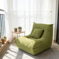 Small Sofa Couch 38 Green Cloud Velvet Memory Foam Couch High Density Boneless Couch for Livingroom Bedroom Office