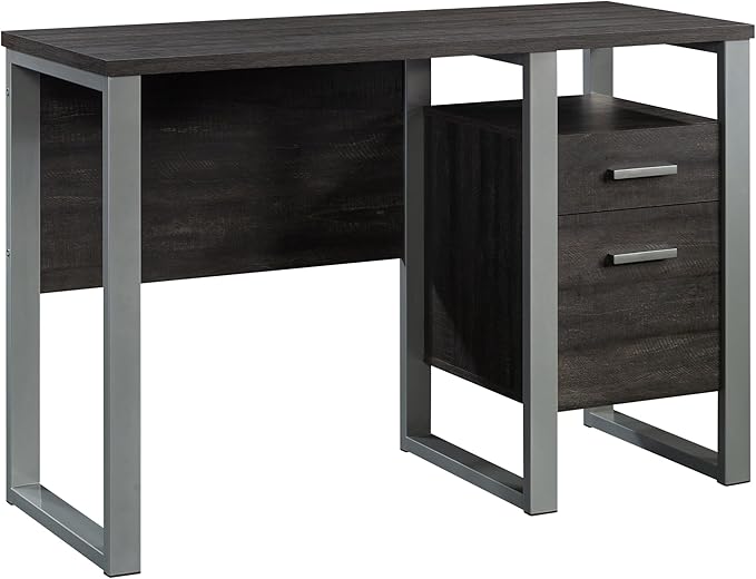 Sauder Rock Glen Single Pedestal Desk Blade Walnut Finish