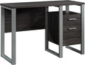 Sauder Rock Glen Single Pedestal Desk Blade Walnut Finish