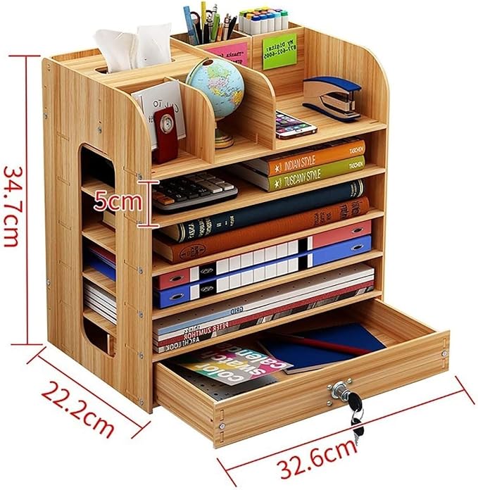 Filing Cabinets for Home Office Storage Drawers Multi-Functional Wood Making Desk Organizer File Cabinet Office Supplies Desktop (Size : E)