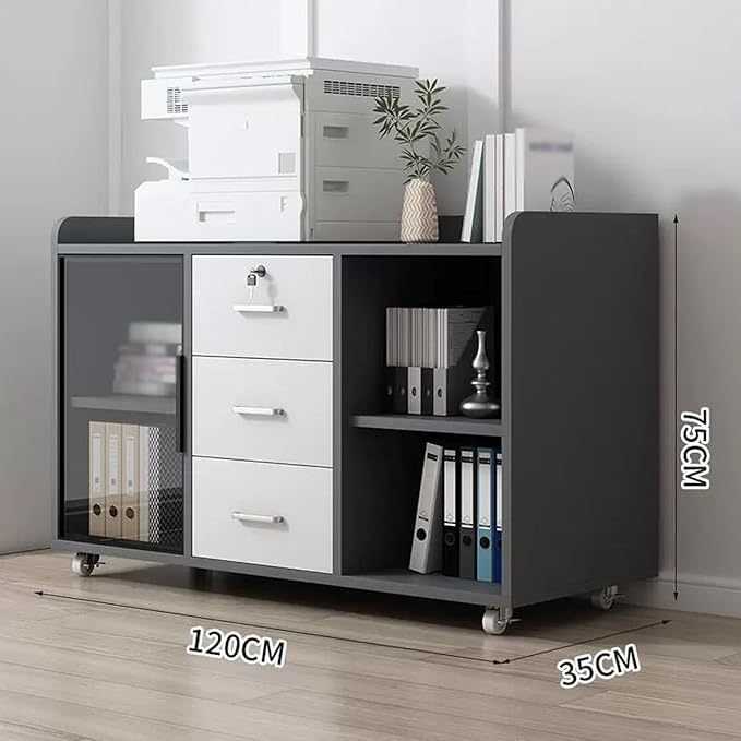Filing CabinetOffice CabinetPrinter CabinetPantry CabinetSide CabinetMobile Floor Cabinet (Color : B)