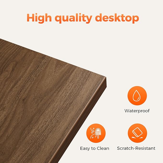 Mericonia 66 inch Large L Shaped Desk Simple Corner Gaming Desk with CPU Stand &amp Hooks Computer Desk for Home Bedroom &amp Office Workspace Walnut