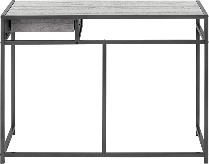 Monarch Specialties I 7217 Computer Desk Home Office Laptop Storage Drawer 42 L Work Metal Laminate Grey Contemporary Modern