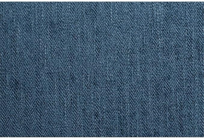 Pemberly Row Accent Chair &amp Ottoman Navy Blue Herringbone Fabric Medium Espresso Legs Double Stitch Detail Padded Seat with Foam and Spring Support 29.25 W x 32 D x 35 H Living Room Seati