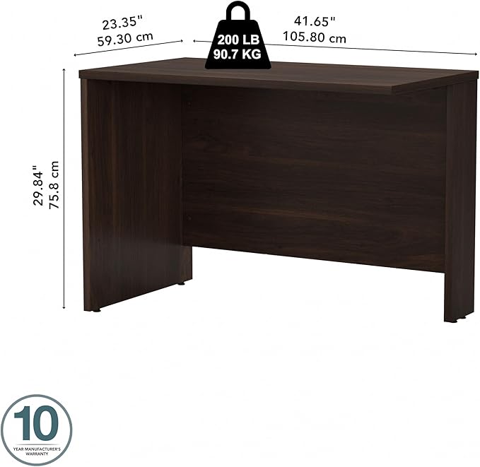 Bush Business Furniture Studio C 42W Desk Return in Black Walnut