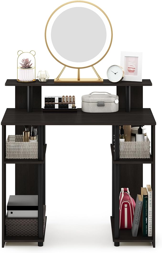 Furinno JAYA Simple Design Computer Writing Desk Walnut